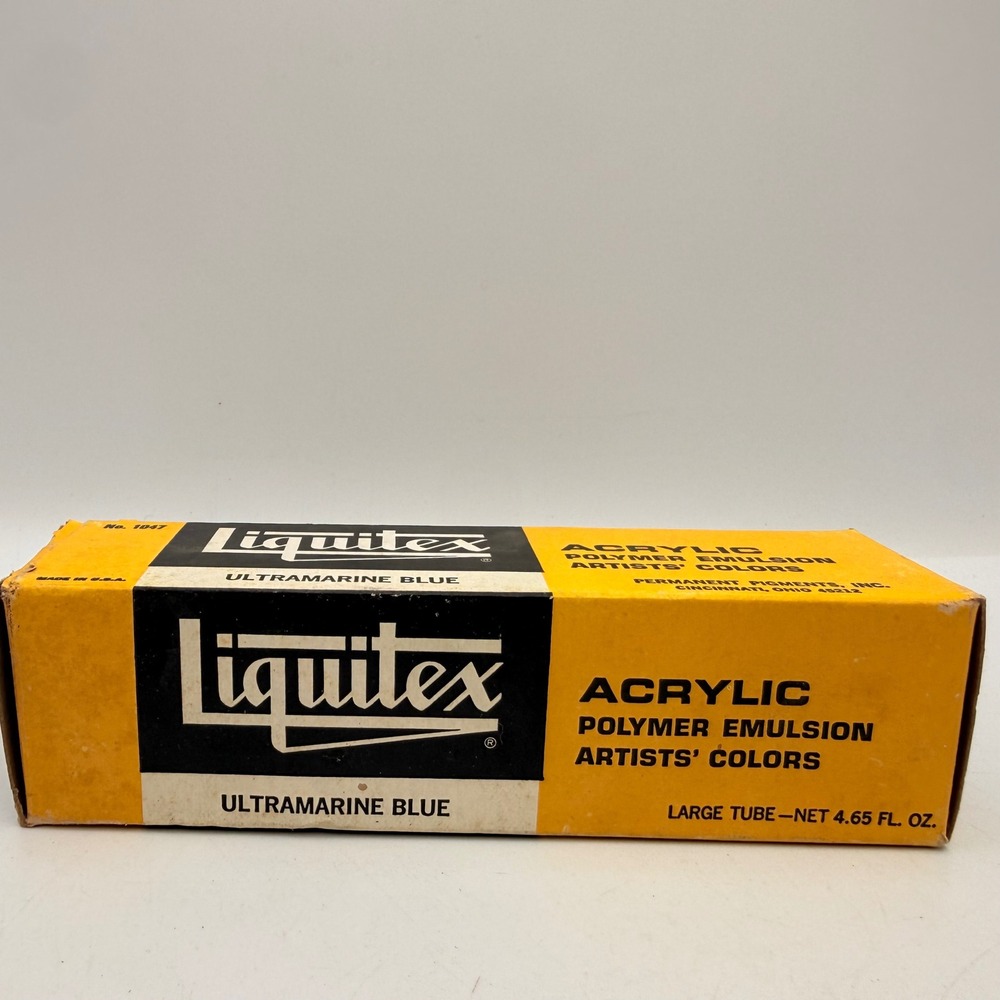 Liquitex Acrylic Polymer Emulsion Ultramarine Blue Artists Color 4.65oz 1047 Box